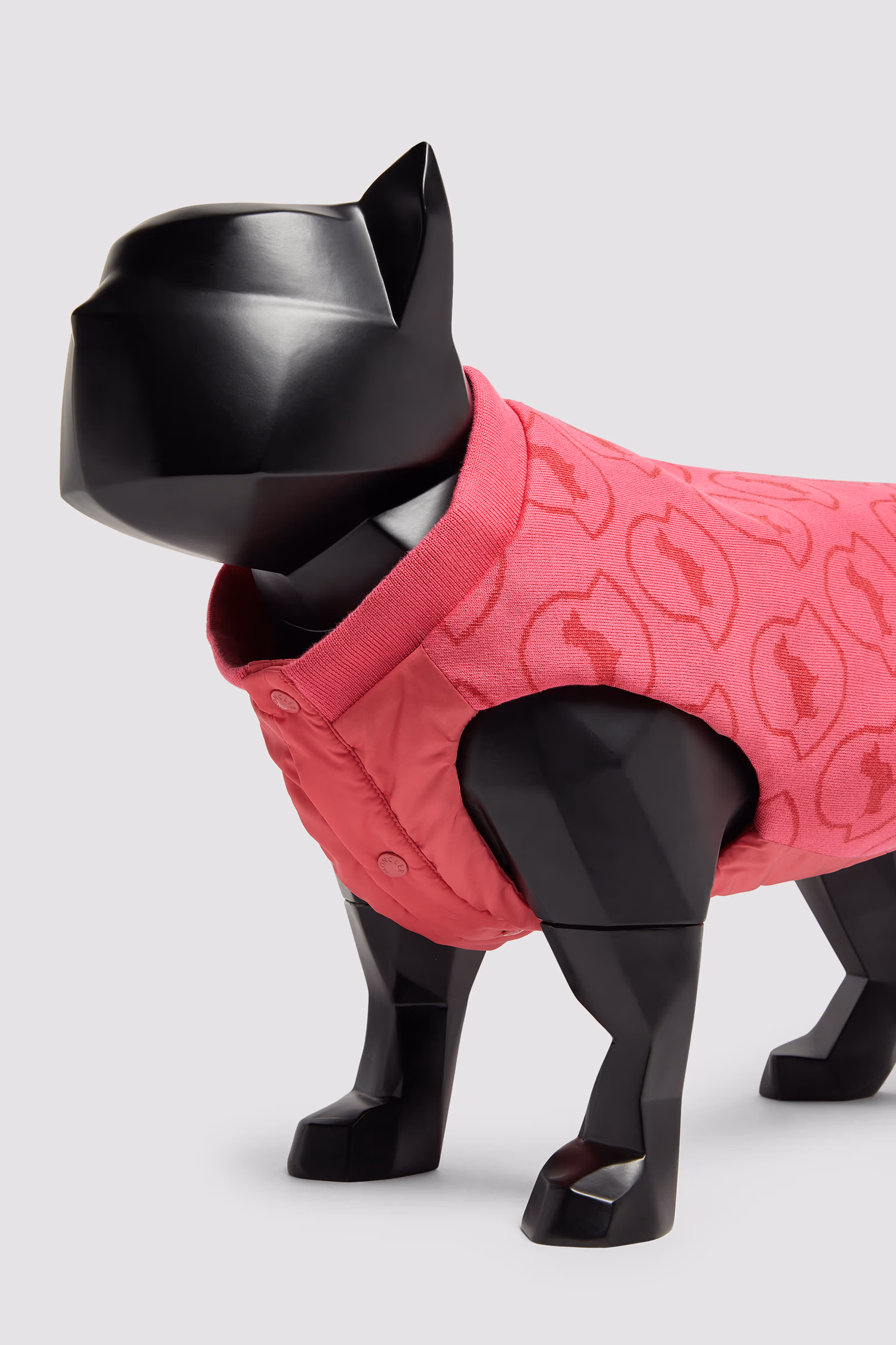 Monogram Padded Dog Vest Gender Neutral Bright Pink Moncler 2